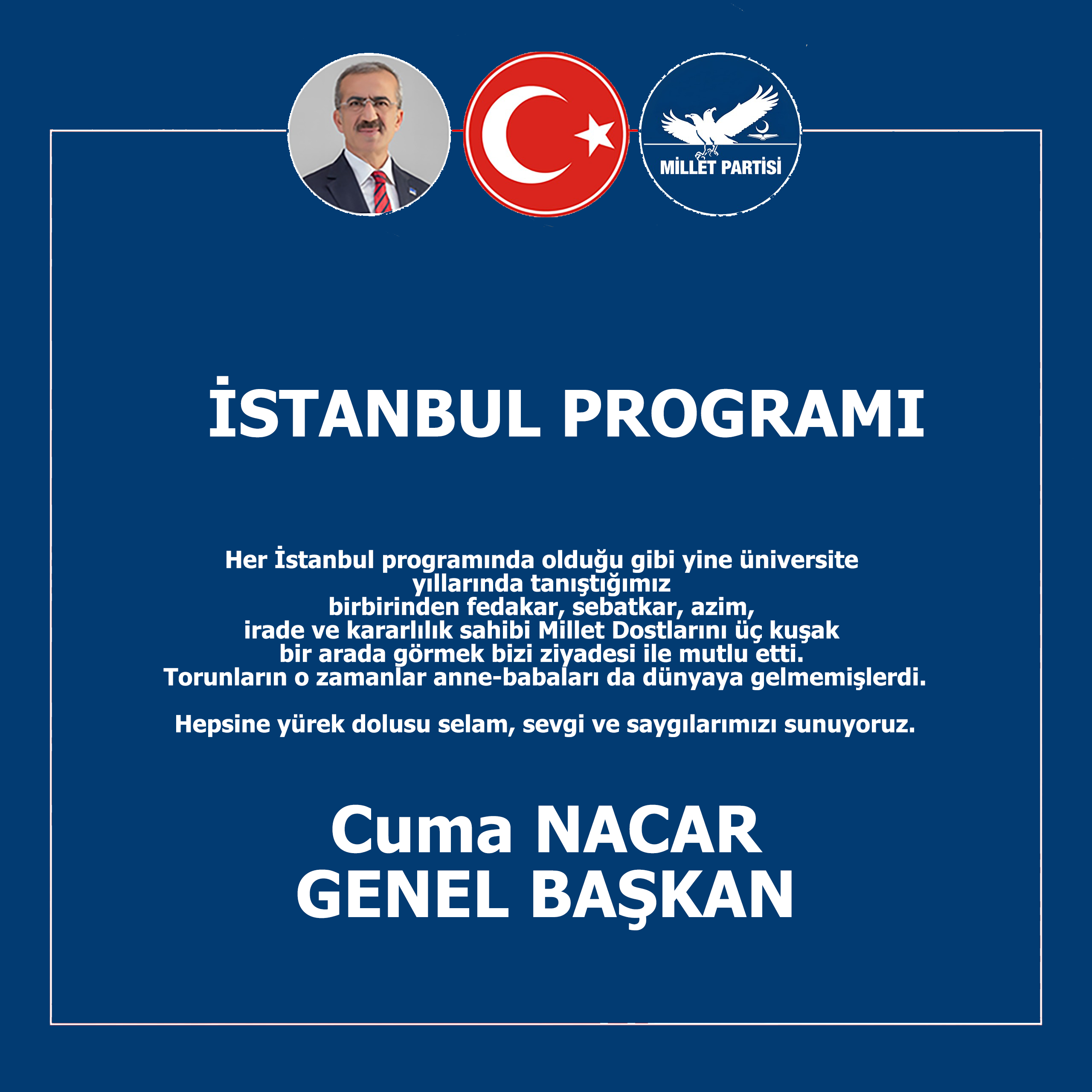 Millet Partisi İstanbul Programı